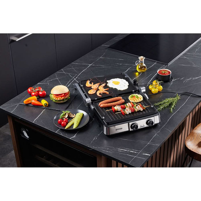 Gratar electric GORENJE GCG2000MT, 2000W, argintiu-negru WALTI