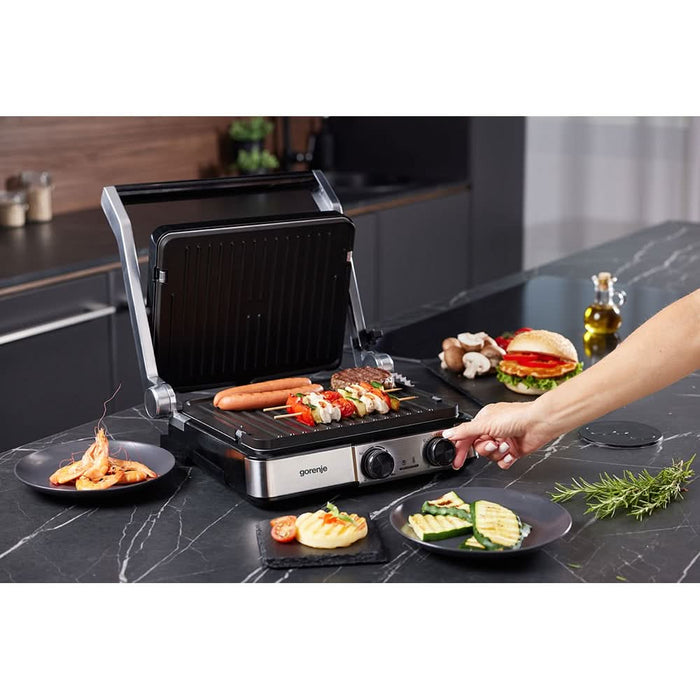 Gratar electric GORENJE GCG2000MT, 2000W, argintiu-negru WALTI
