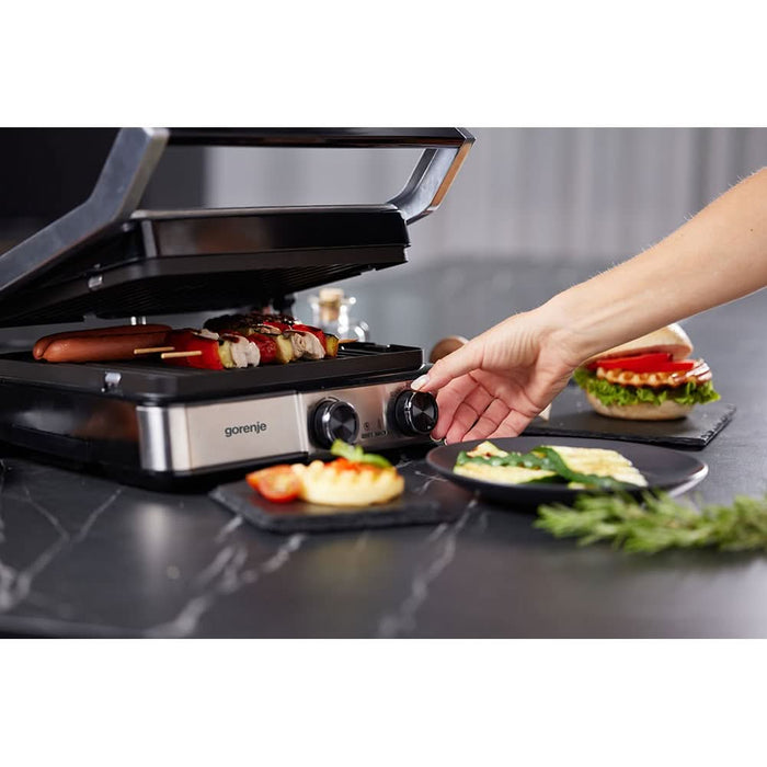 Gratar electric GORENJE GCG2000MT, 2000W, argintiu-negru WALTI