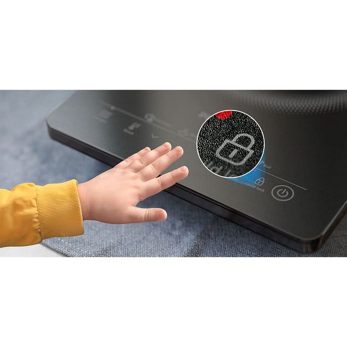 Plita cu inductie PHILIPS Seria 3000 HD5830/90, 1 arzator, 2000W, negru WALTI