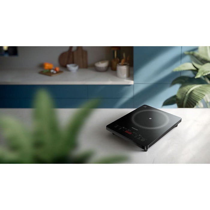 Plita cu inductie PHILIPS Seria 3000 HD5830/90, 1 arzator, 2000W, negru WALTI