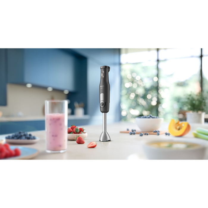 Mixer vertical PHILIPS Seria 3000 HR2563/00, 1000W, 4 trepte viteza, negru - WALTI WALTI
