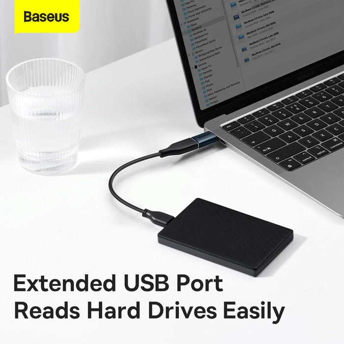 Adaptor USB-C - USB-A 3.1 Gen 1 BASEUS Mini OTG, negru WALTI