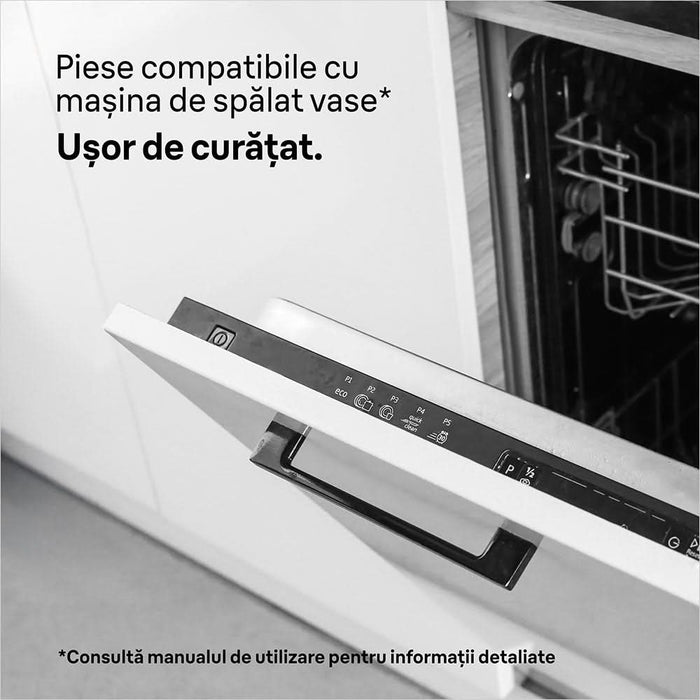 Mixer vertical BRAUN Multiquick MQ7025X, 0.6l, 1000W, viteza variabila, argintiu-negru WALTI