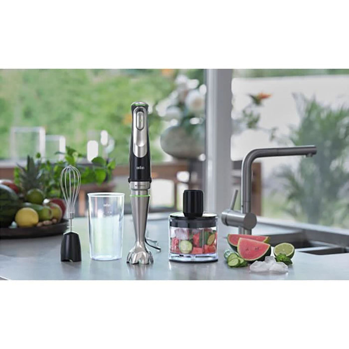 Mixer vertical BRAUN MQ9135XI, 0.6l, 1200W, viteza variabila, argintiu-negru WALTI