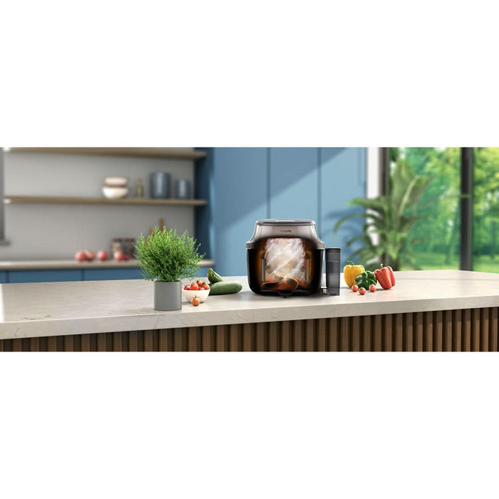 Friteuza cu aer cald PHILIPS Seria 5000 NA547/07, 7.2l, 2000W, negru WALTI