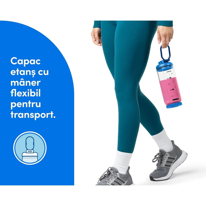 Blender portabil NUTRIBULLET Flex NBP013BL, 0.59l, 1 treapta viteza, USB-C, albastru - WALTI WALTI