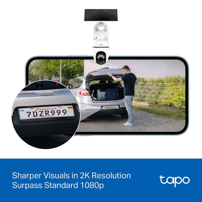 Kit camera IP Wireless exterior TP-LINK Tapo C610, 3MP, 1296p, IP65, IR, Night Vision, alb WALTI