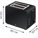 Prajitor de paine WMF Stelio 414210071, 2 felii, 1050W, negru - WALTI WALTI