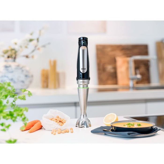 Mixer vertical BRAUN Multiquick MQ7025X, 0.6l, 1000W, viteza variabila, argintiu-negru WALTI