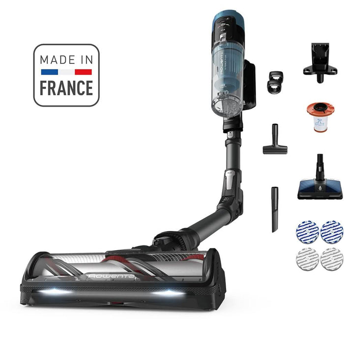 Aspirator vertical ROWENTA X-Force Flex 14.80 RH9BC1WO, 0.6l, autonomie max 90 min, albastru inchis-negru WALTI