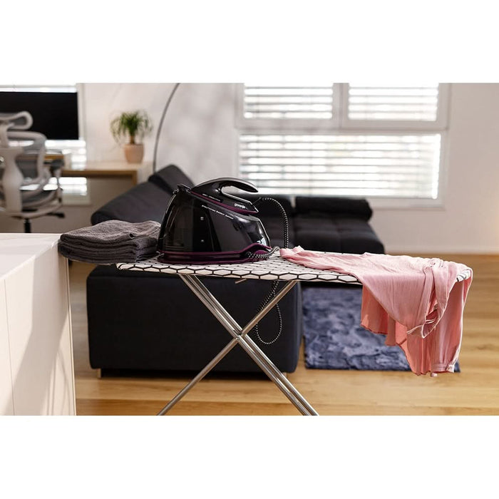 Statie de calcat GORENJE SGD3000BKV, 3000W, 480g/min, 1500ml, talpa ceramica, negru-mov WALTI