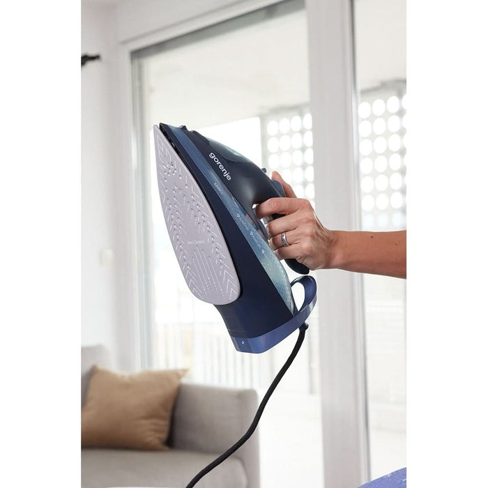 Fier de calcat GORENJE SIH3200DB, 3200W, 250g/min, 420ml, talpa ceramica, albastru inchis WALTI