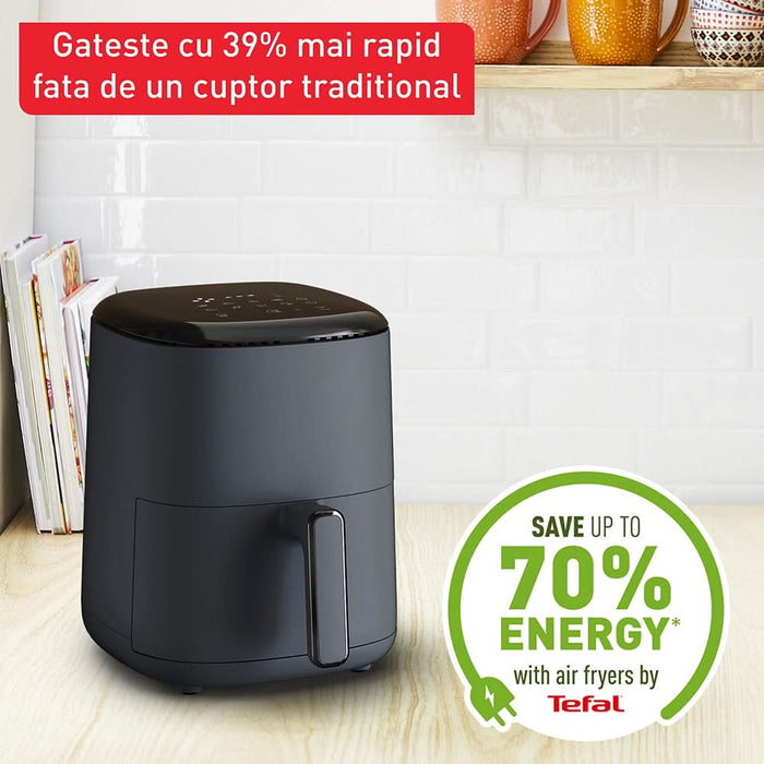 Friteuza cu aer cald TEFAL Easy Fry EY145B10, 1kg, 3l, 1300W, bleumarin-negru WALTI