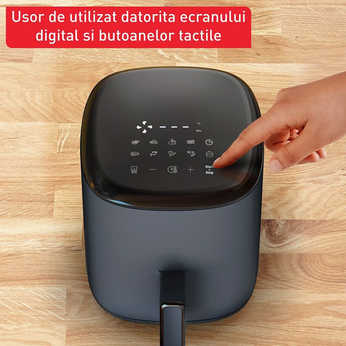 Friteuza cu aer cald TEFAL Easy Fry EY145B10, 1kg, 3l, 1300W, bleumarin-negru WALTI