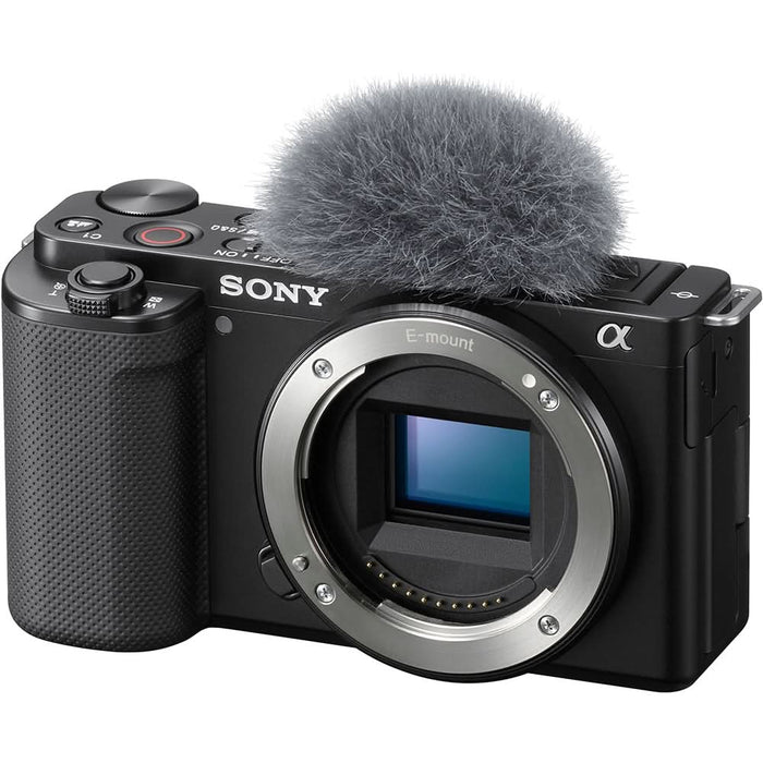 Aparat foto Mirrorless SONY Alpha ZV-E10, 24.2MP, 4K, negru + Obiectiv 16-50mm MK2 WALTI