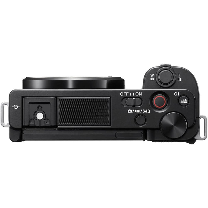 Aparat foto Mirrorless SONY Alpha ZV-E10, 24.2MP, 4K, negru + Obiectiv 16-50mm MK2 WALTI