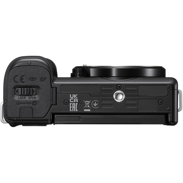 Aparat foto Mirrorless SONY Alpha ZV-E10, 24.2MP, 4K, negru + Obiectiv 16-50mm MK2 WALTI