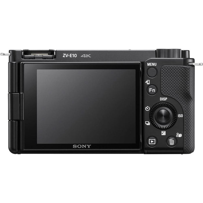 Aparat foto Mirrorless SONY Alpha ZV-E10, 24.2MP, 4K, negru + Obiectiv 16-50mm MK2 WALTI