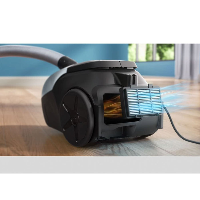 Aspirator cu sac PHILIPS Seria 2000 XD1142/10, 3l, 750W, 77dB, bleu-negru WALTI