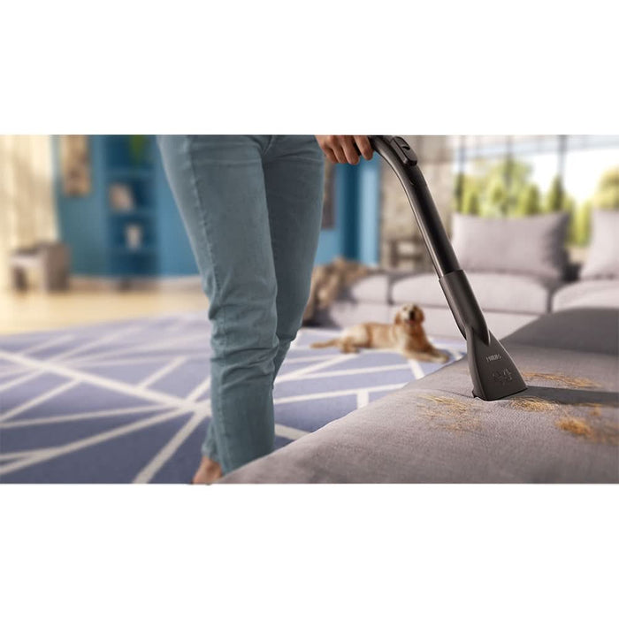 Aspirator cu sac PHILIPS Seria 2000 XD1142/10, 3l, 750W, 77dB, bleu-negru WALTI