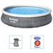 Bestway Set piscină gonflabilă Fast Set, cu pompă, 396 x 84 cm - WALTI