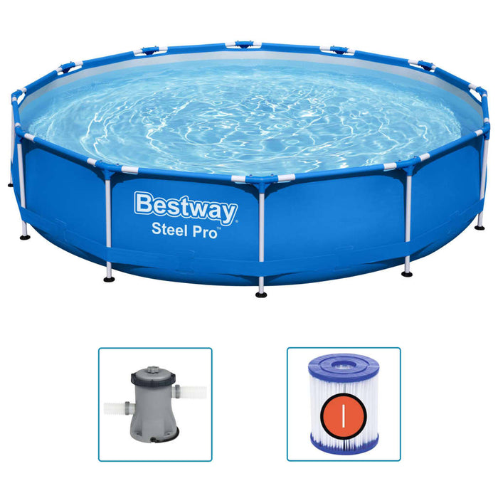 Bestway Piscină cu cadru Steel Pro, 366 x 76 cm - WALTI