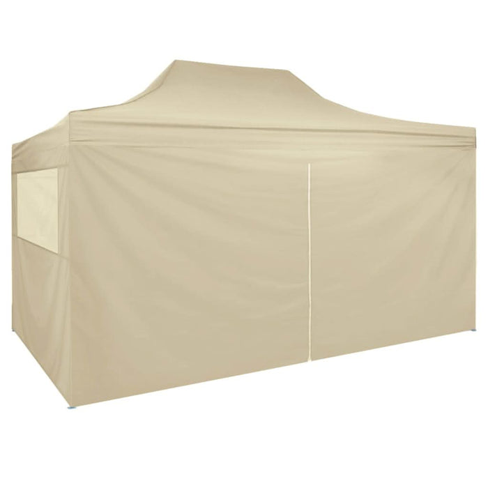 Cort pliabil pop-up cu 4 pereți laterali, alb crem, 3x4,5 m - WALTI WALTI