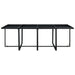 Set mobilier de exterior cu perne, 13 piese, negru, poliratan - WALTI WALTI