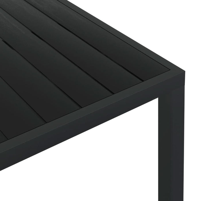 Masă de grădină, negru, 185 x 90 x 74 cm, aluminiu și WPC - WALTI WALTI