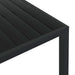Masă de grădină, negru, 185 x 90 x 74 cm, aluminiu și WPC - WALTI WALTI