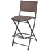Set mobilier exterior pliabil, 7 piese, maro, oțel, poliratan - WALTI WALTI