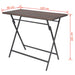 Set mobilier exterior pliabil, 7 piese, maro, oțel, poliratan - WALTI WALTI