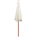 Umbrelă de soare cu stâlp de lemn 270 x 270 cm, alb crem - WALTI WALTI