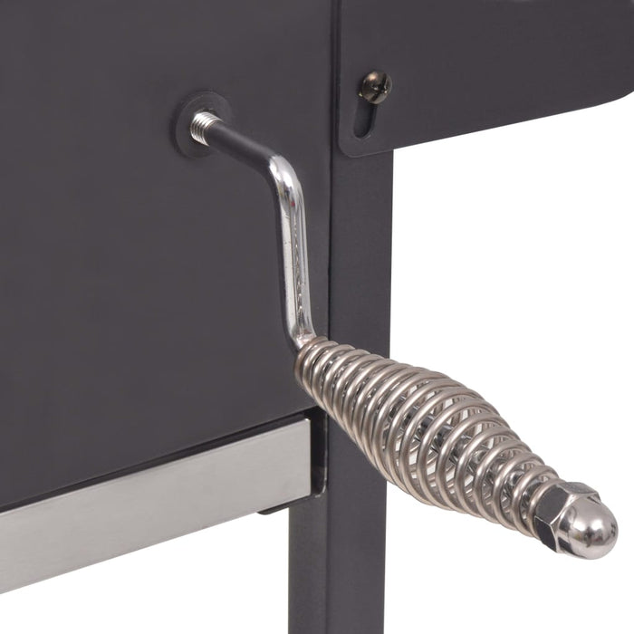 Grătar barbecue cu cărbuni, afumătoare și raft jos, negru - WALTI WALTI