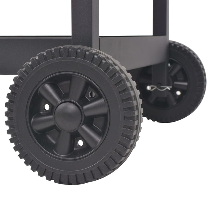 Grătar barbecue cu cărbuni, afumătoare și raft jos, negru - WALTI WALTI