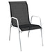 Set mobilier bistro, 3 piese, negru, oțel - WALTI WALTI
