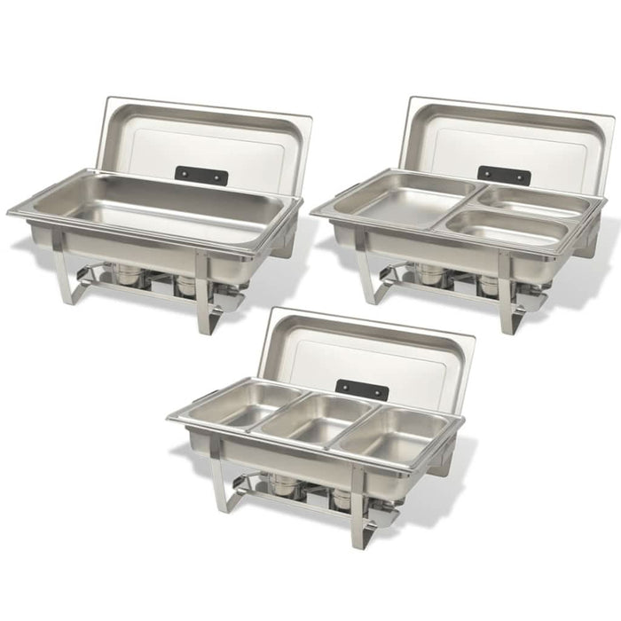 Set vase încălzire mâncare, 3 piese, oțel inoxidabil - WALTI WALTI