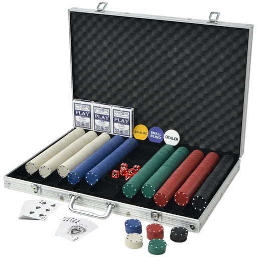 Set de poker cu 1000 de jetoane din aluminiu - WALTI WALTI