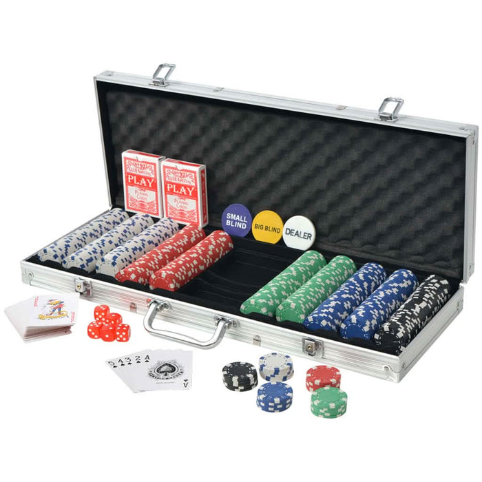 Set de poker cu 500 de jetoane din aluminiu - WALTI WALTI