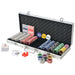 Set de poker cu 500 de jetoane cu laser din aluminiu - WALTI WALTI