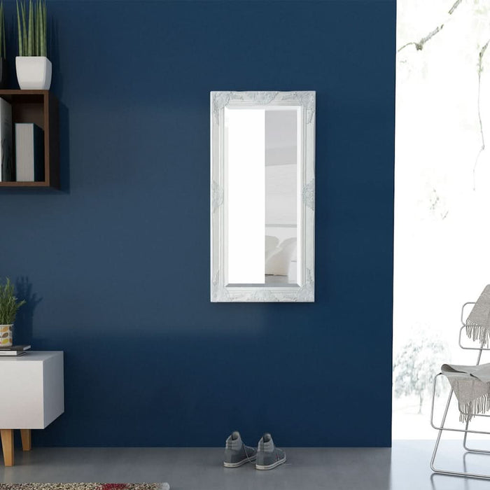 Oglindă verticală în stil baroc, 100 x 50 cm, alb - WALTI WALTI