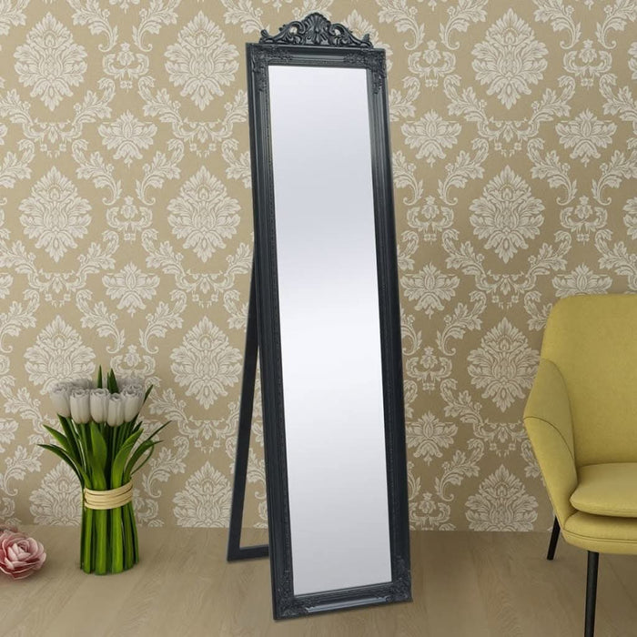 Oglindă verticală în stil baroc 160 x 40 cm negru - WALTI WALTI