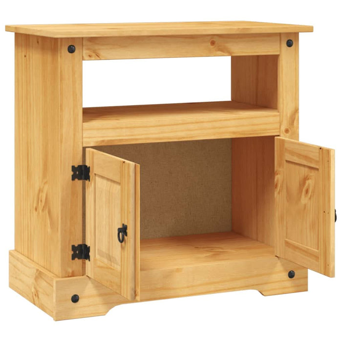Comodă TV gama Corona, gri, 80 x 43 x 78 cm, pin mexican - WALTI WALTI