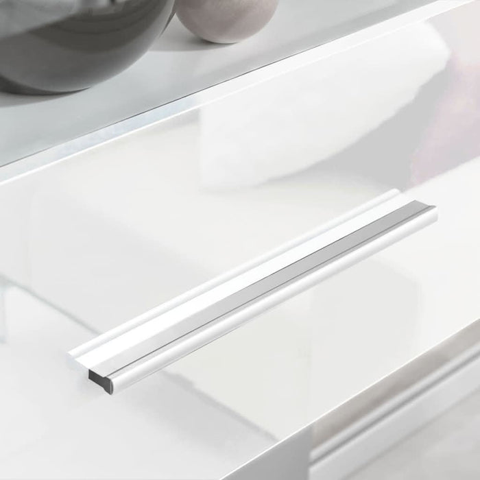 Set mobilier comodă TV de perete, 5 piese, iluminare LED, alb - WALTI WALTI