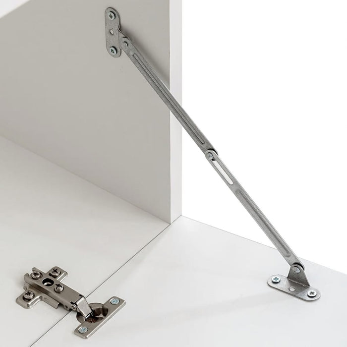 Set mobilier comodă TV de perete, 5 piese, iluminare LED, negru - WALTI WALTI