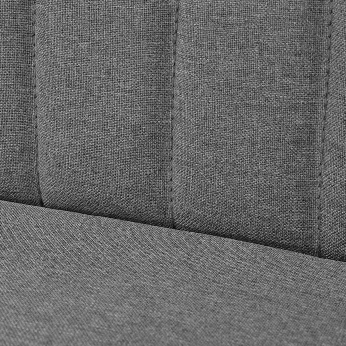 Canapea din material textil 117 x 55,5 x 77 cm, gri deschis - WALTI WALTI