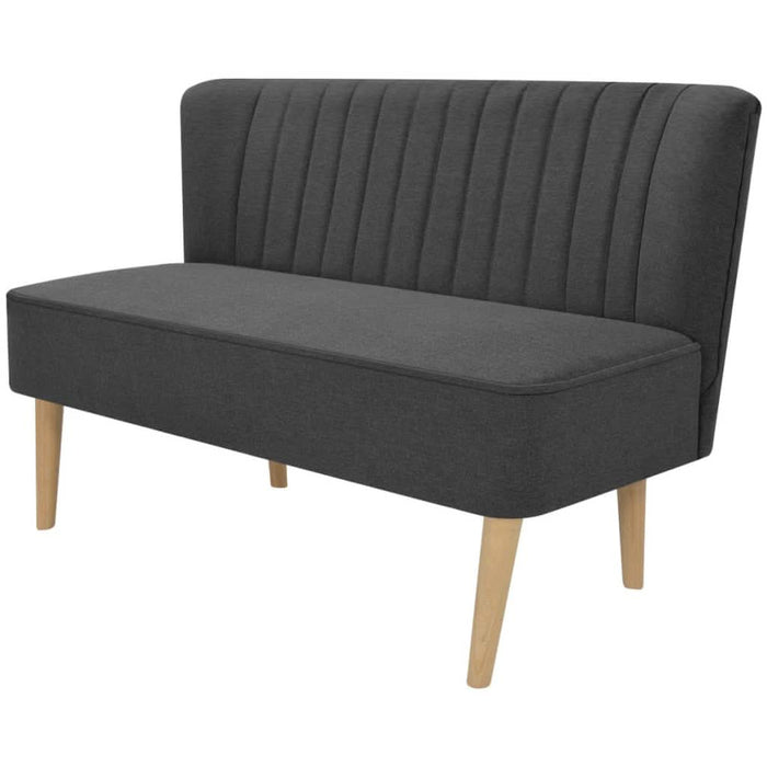 Canapea din material textil, 117 x 55,5 x 77 cm, gri închis - WALTI WALTI