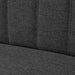 Canapea din material textil, 117 x 55,5 x 77 cm, gri închis - WALTI WALTI