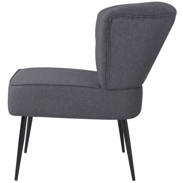Scaun cocktail, gri închis, material textil - WALTI WALTI